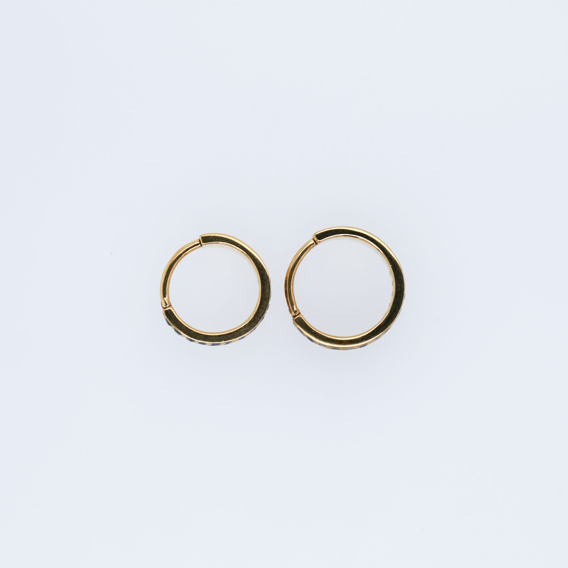 Double Crystal Paved Hoop