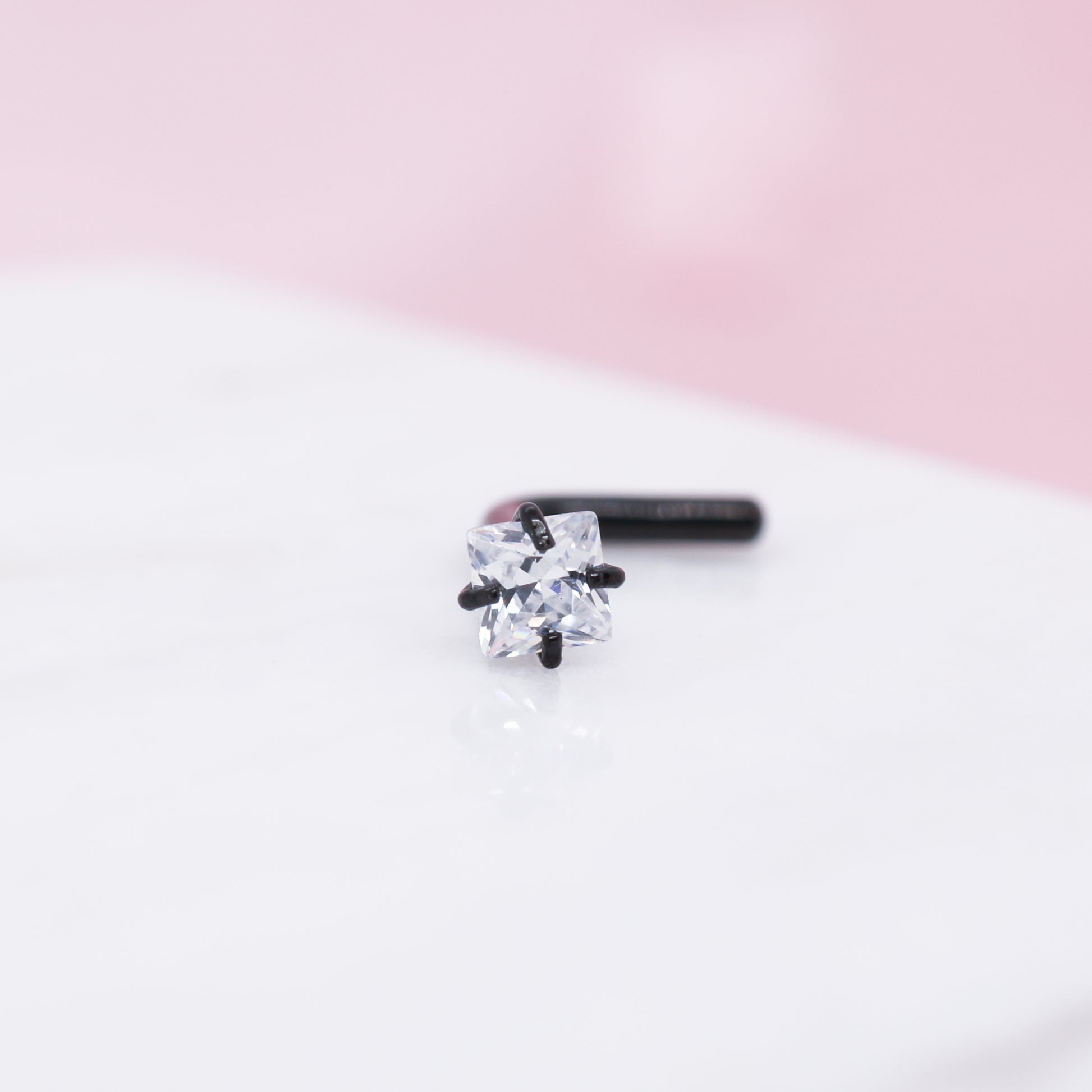 Square Gem Nose RIng