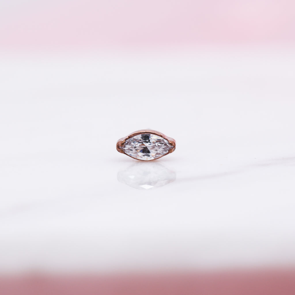 Threadless Titanium Marquise Labret