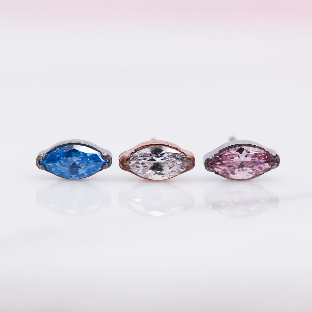 Threadless Titanium Marquise Labret