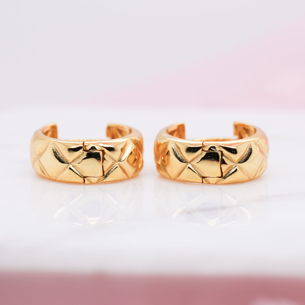 Aziza Huggie Hoop Earrings (Pair)