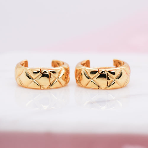 Aziza Huggie Hoop Earrings (Pair)