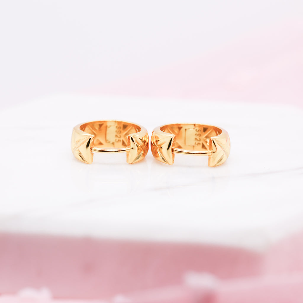 Aziza Huggie Hoop Earrings (Pair)