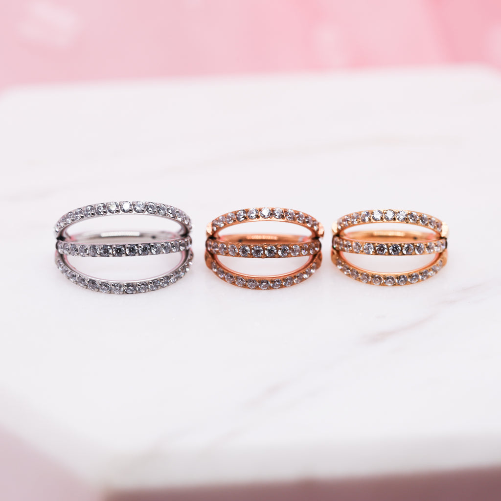 Trio Hinged Seam Ring