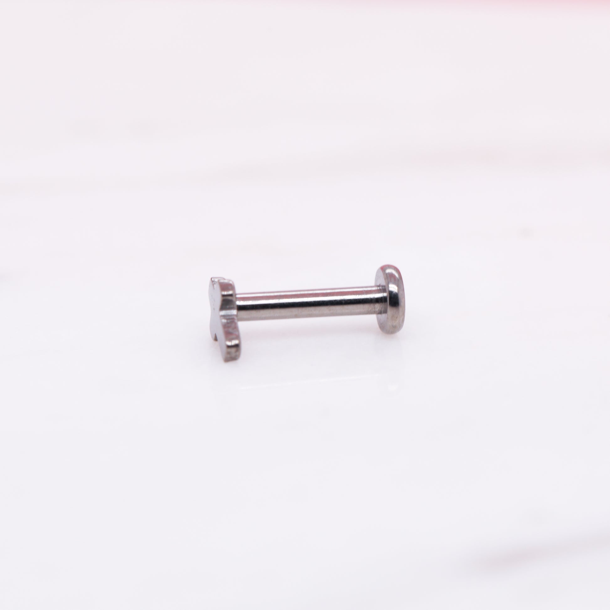 Tiny Titanium Lighting Bolt Labret