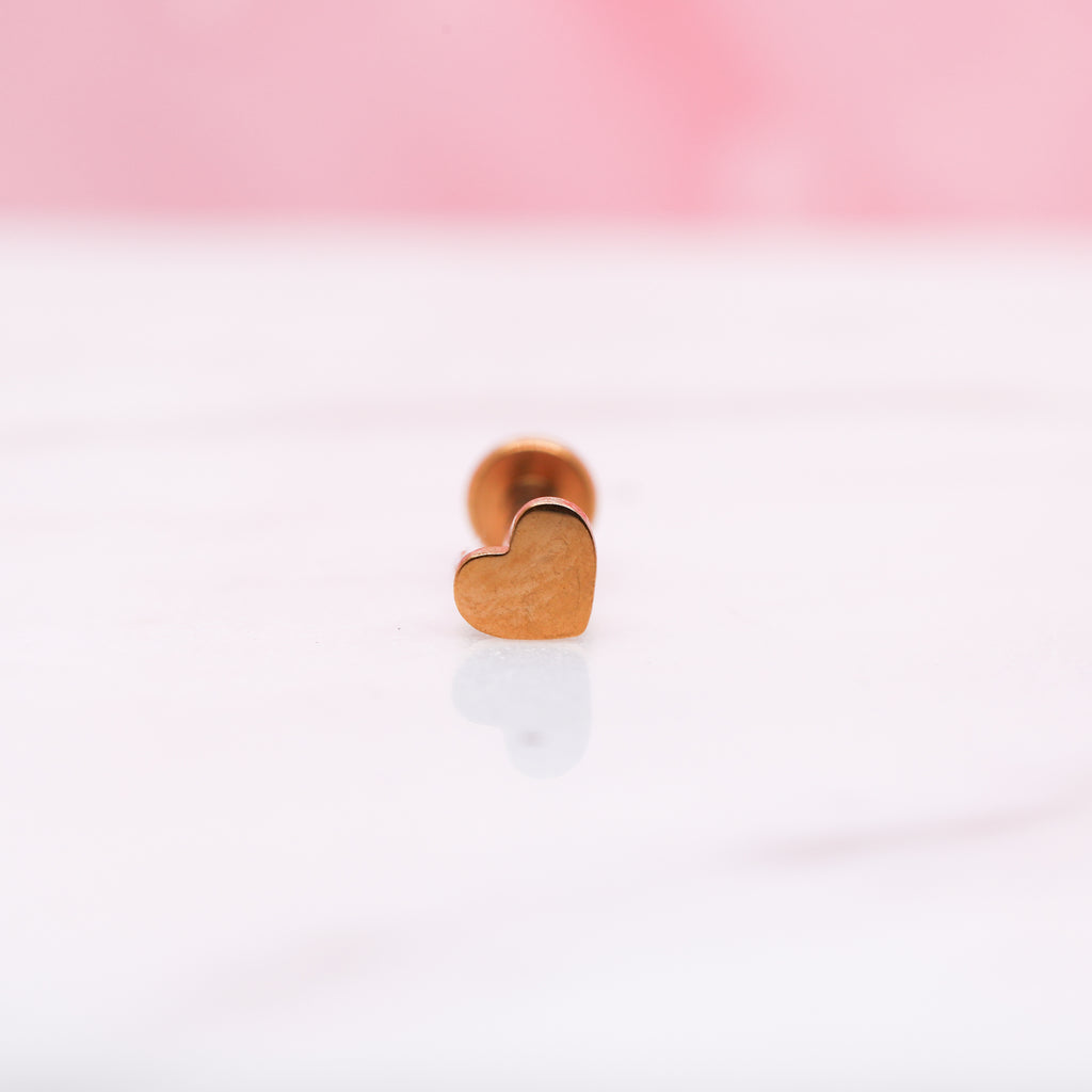 TIny Titanium Heart Labret