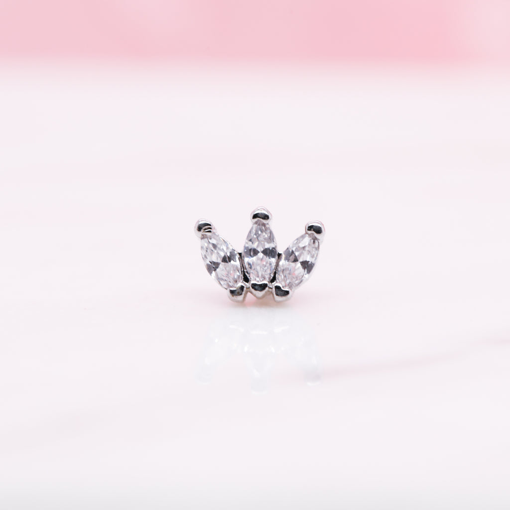 Small Marquise Fan Labret