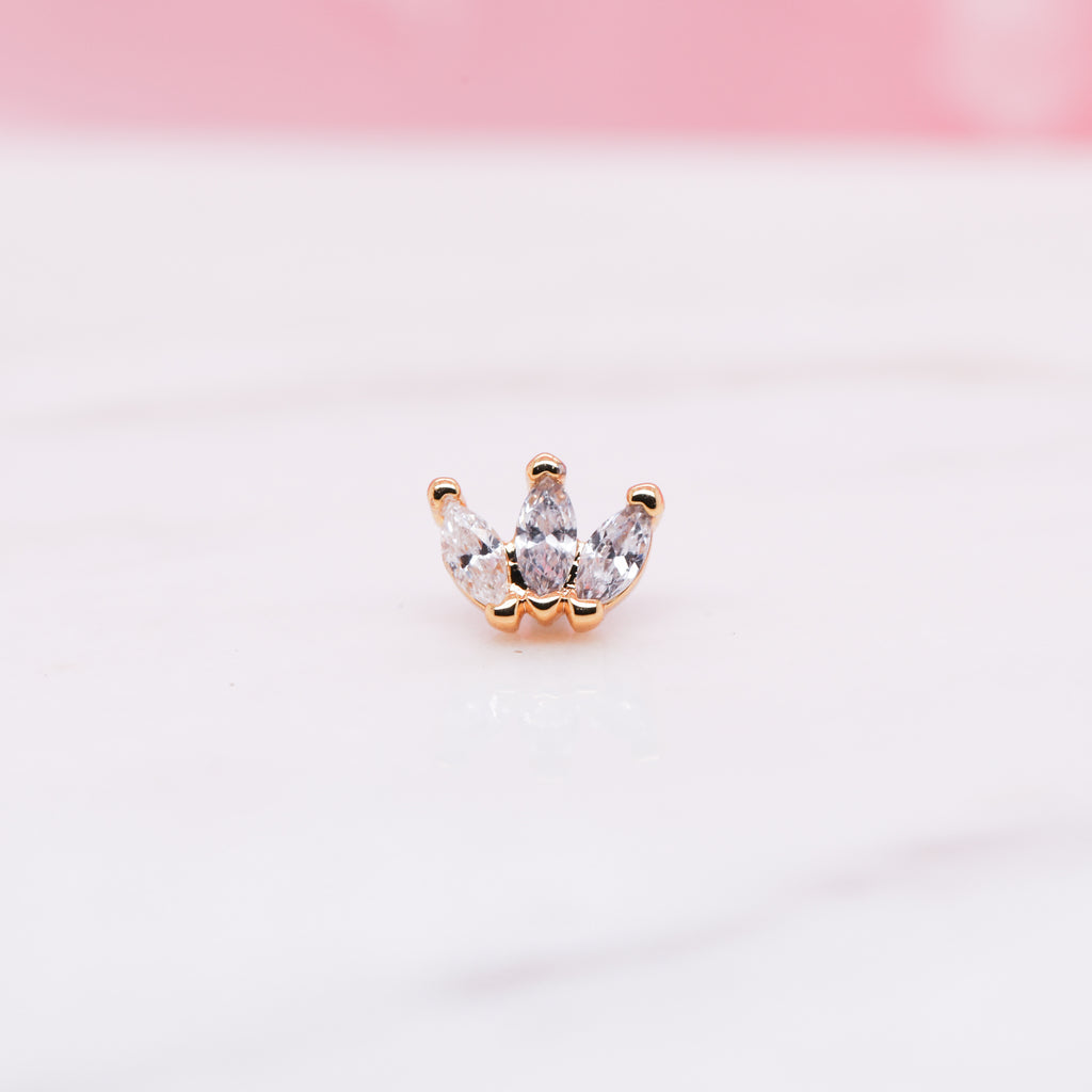 Small Marquise Fan Labret