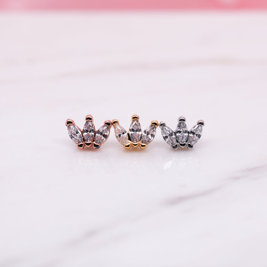 Small Marquise Fan Labret