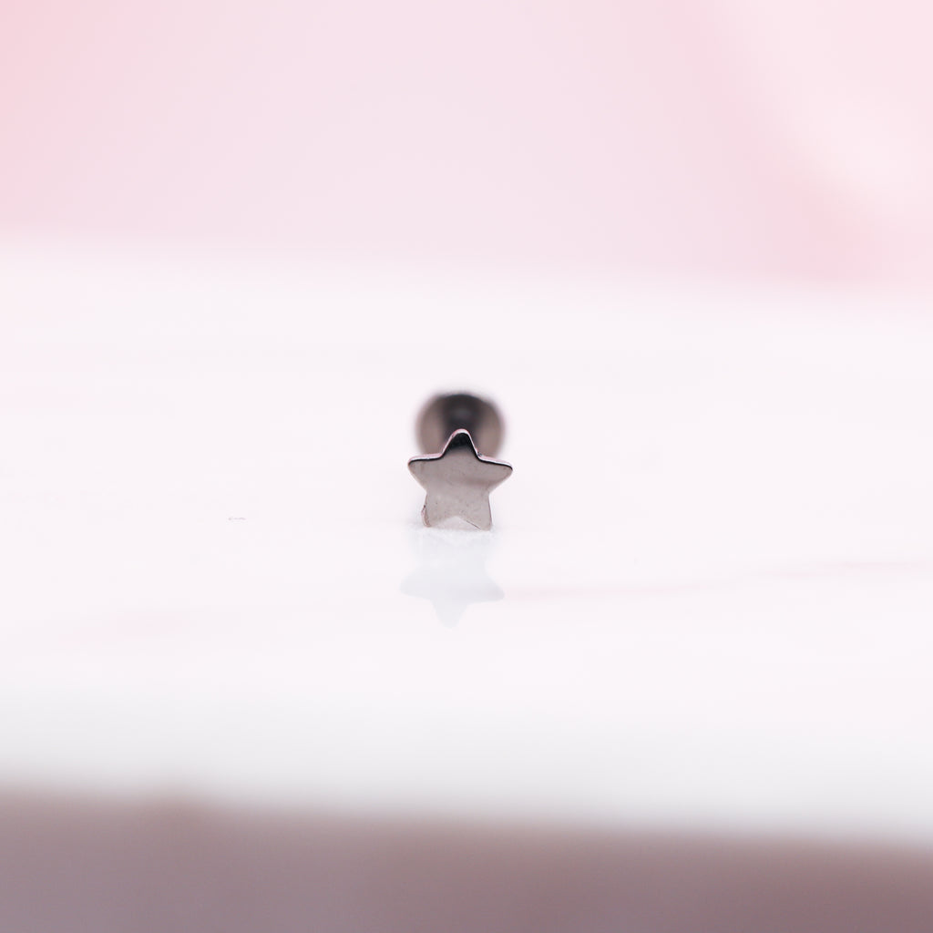 Tiny Titanium Star Labret