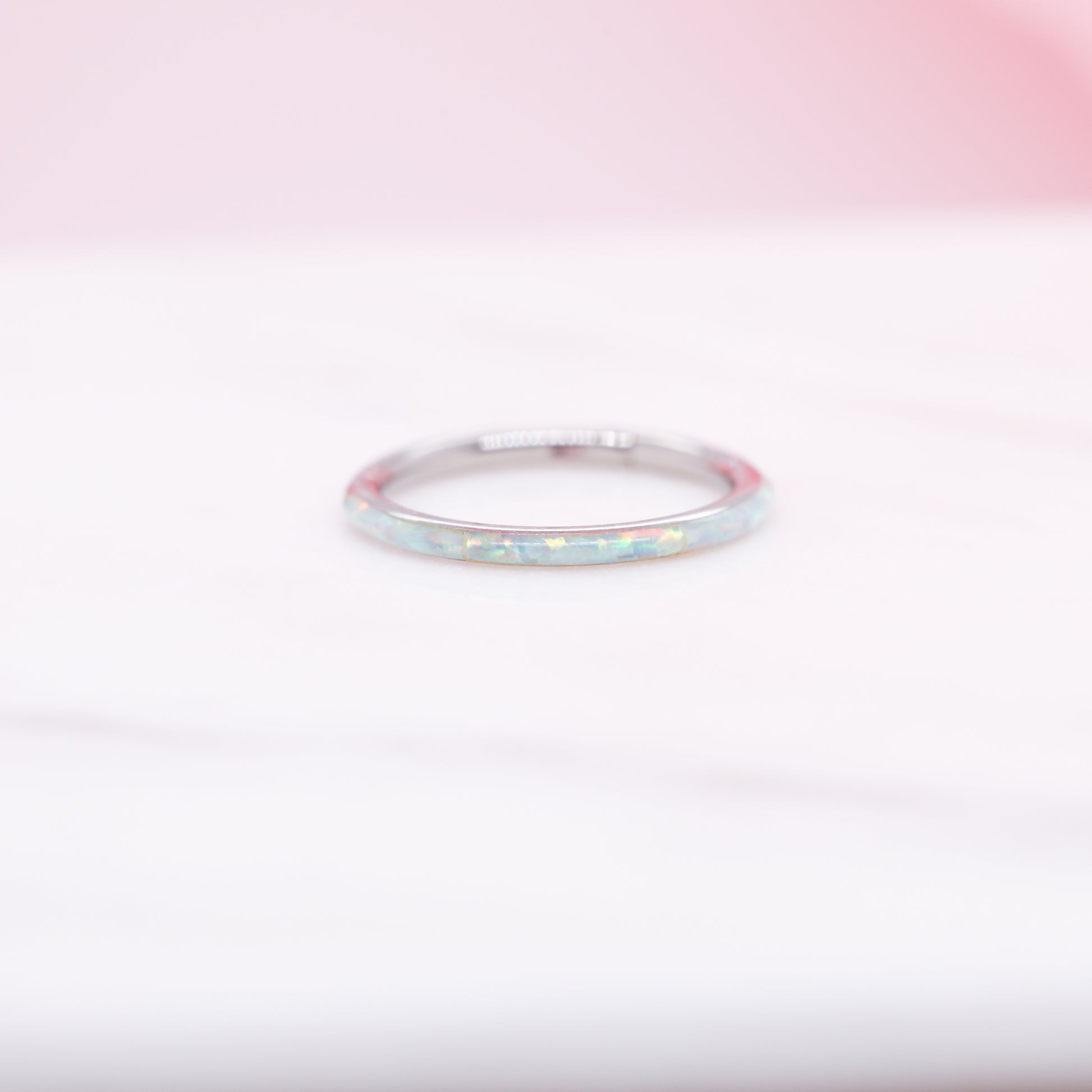 Inset Opal Hinged Seam Ring