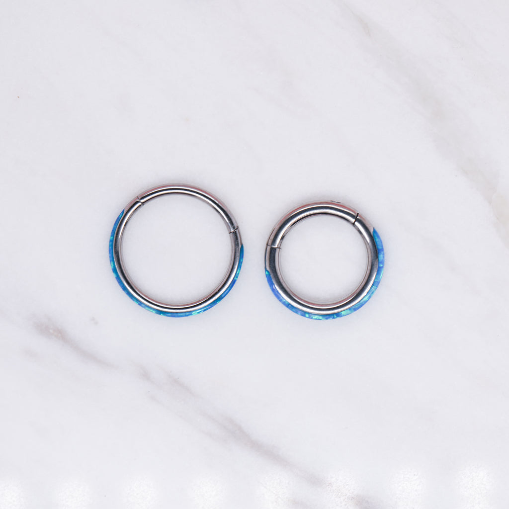 Inset Opal Hinged Seam Ring