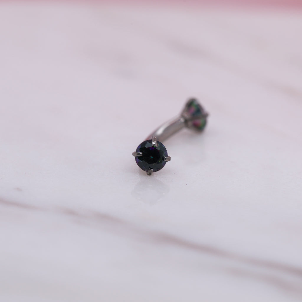 Crystal Curved Barbell