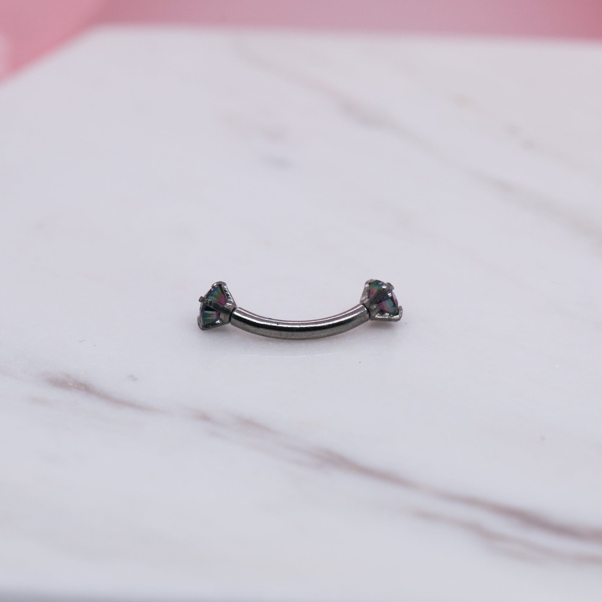 Crystal Curved Barbell