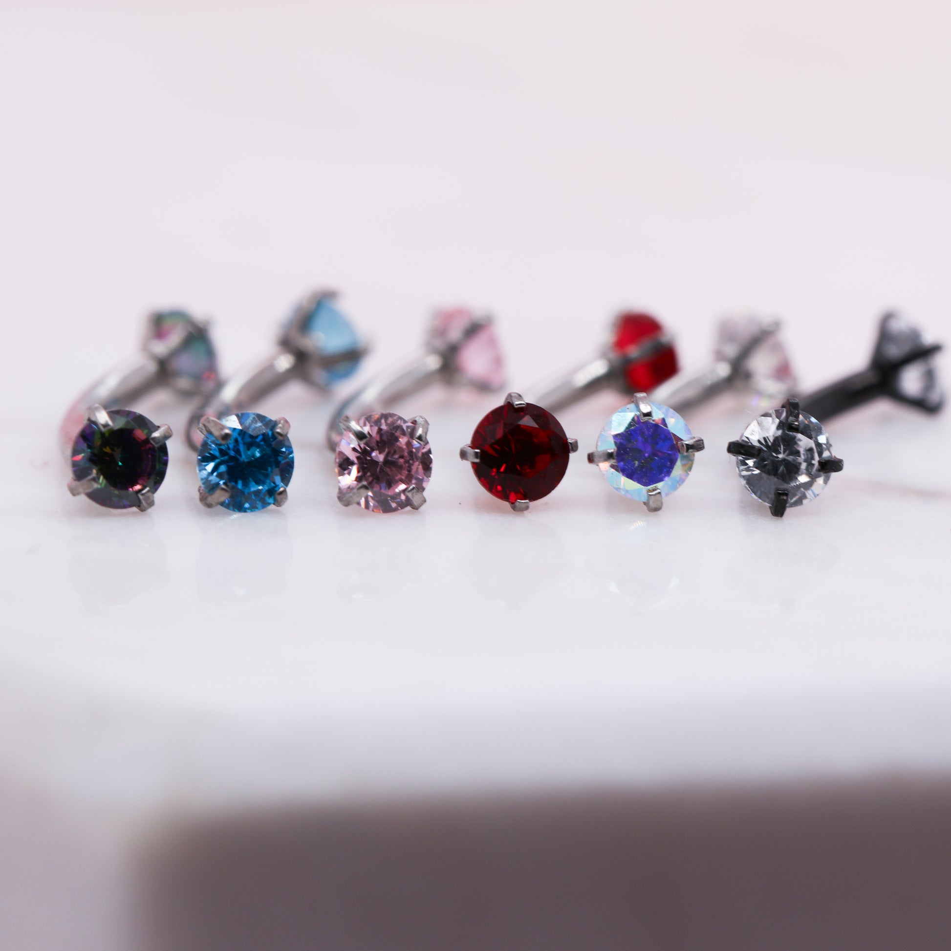 Crystal Curved Barbell