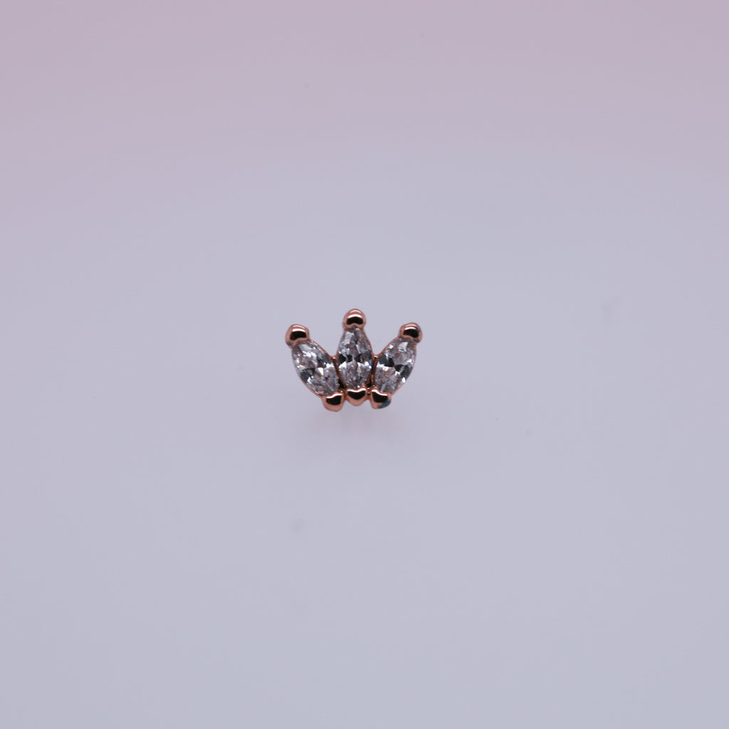 Small Marquise Fan Labret