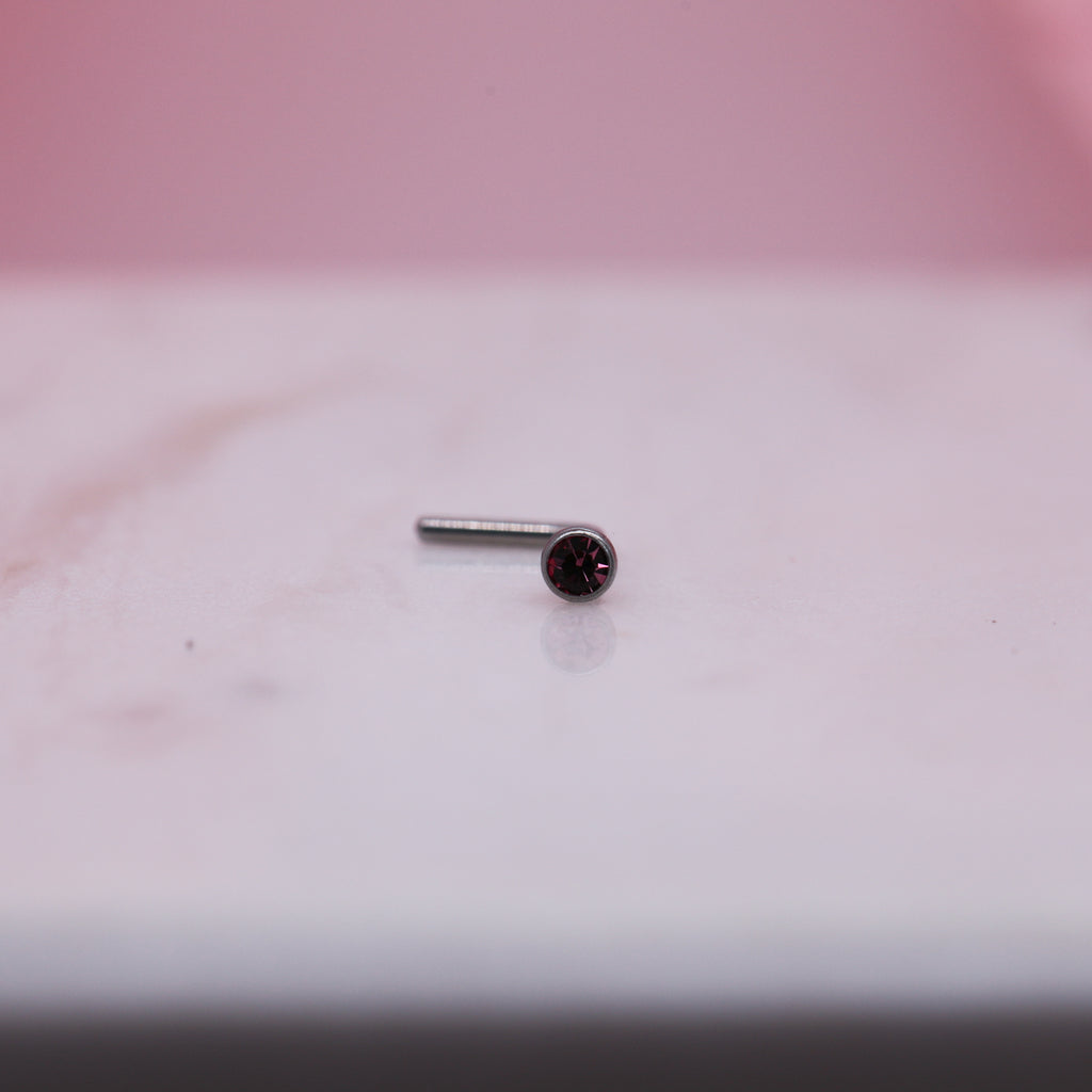 Colored Gem Nose Ring