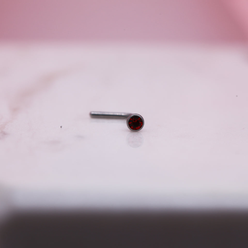 Colored Gem Nose Ring