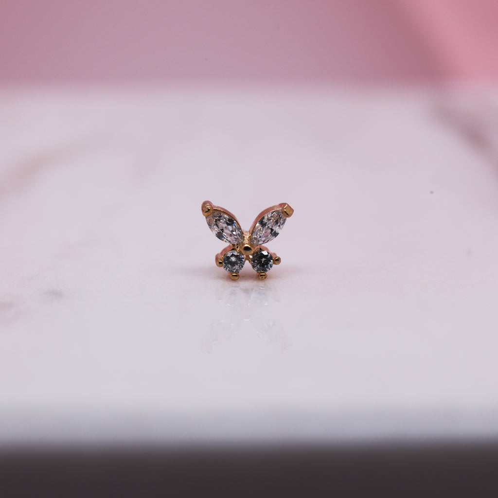 Crystal Butterfly Labret