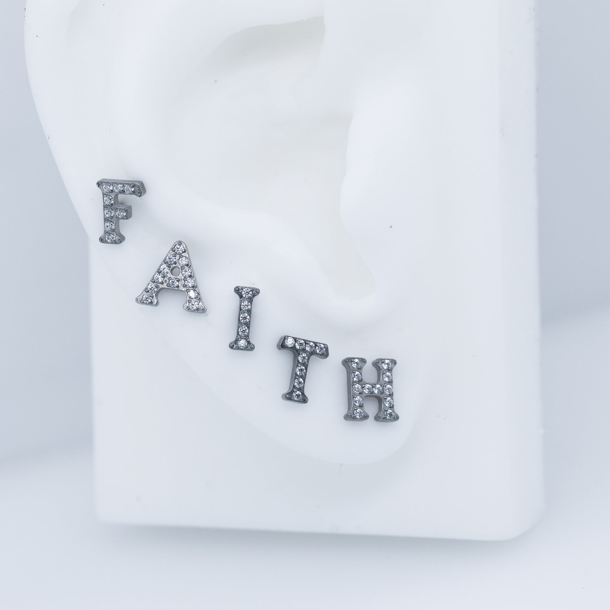 Tiny Gem Letters Labrets