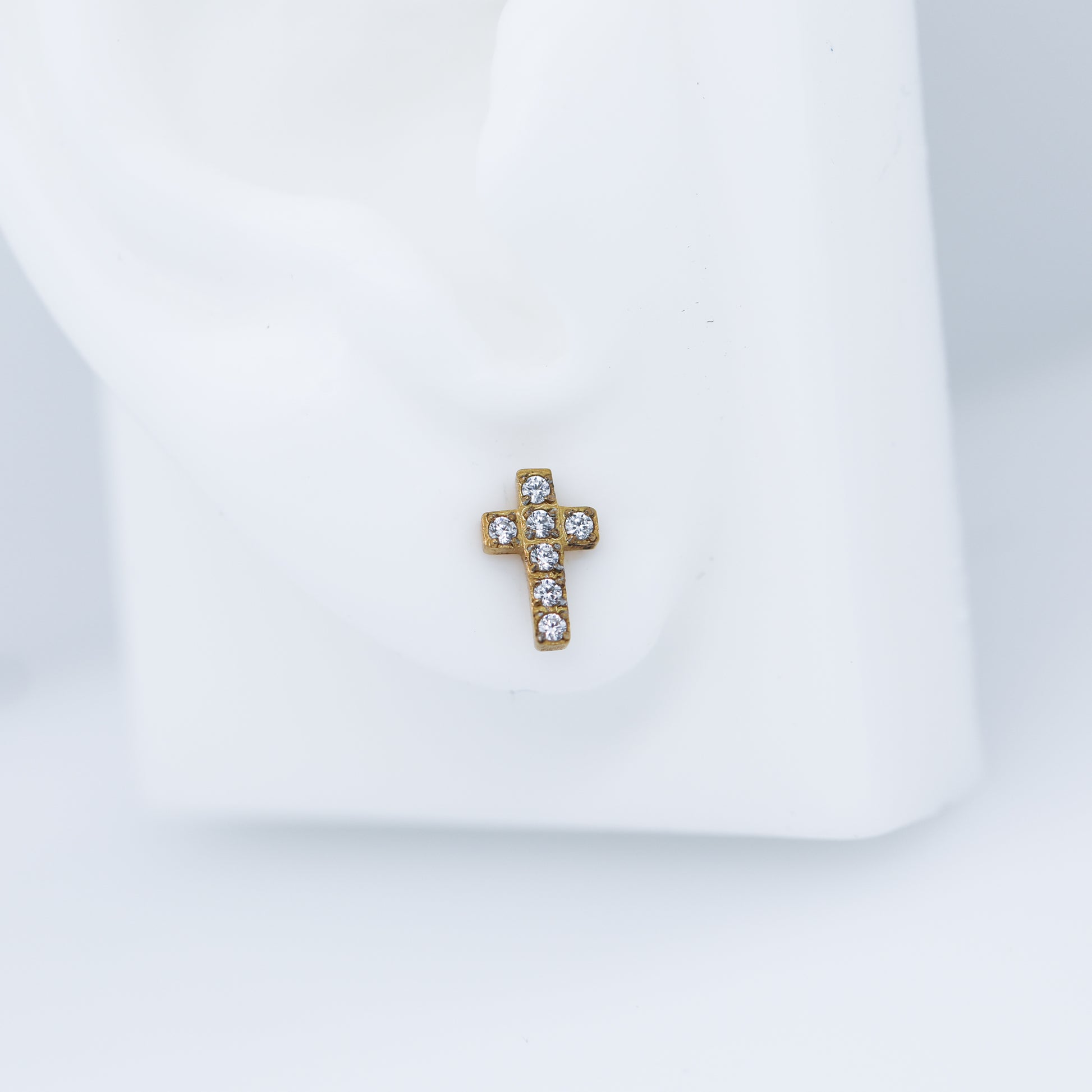 Tiny Gem Cross Labret