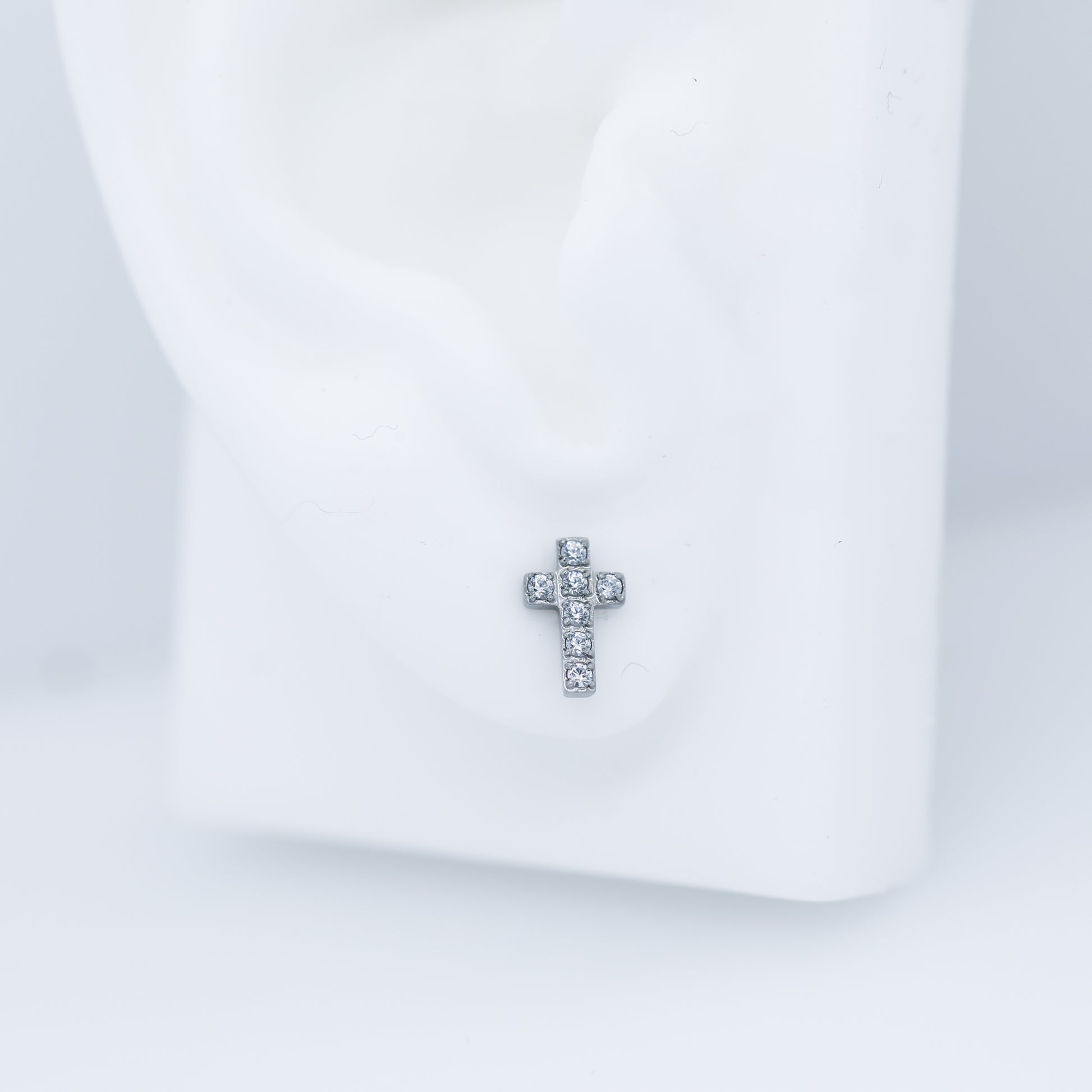 Tiny Gem Cross Labret