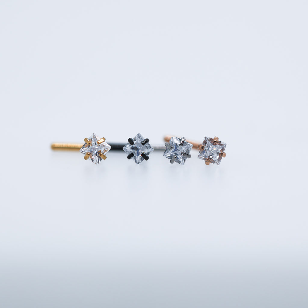Square Gem Nose RIng