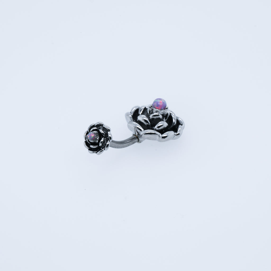 Opal Rose Belly Ring