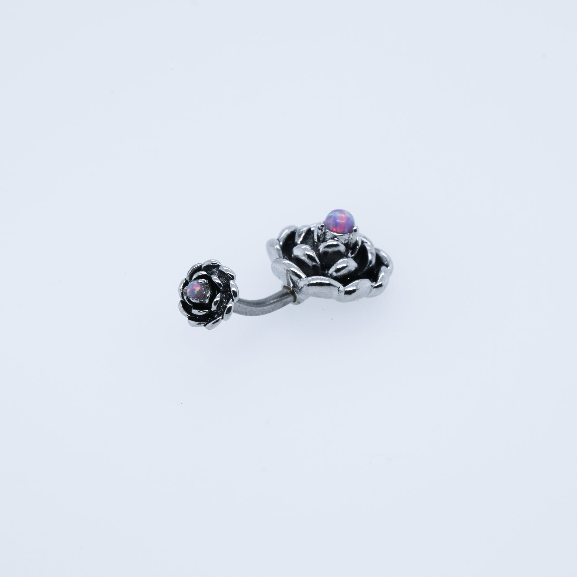 Opal Rose Belly Ring