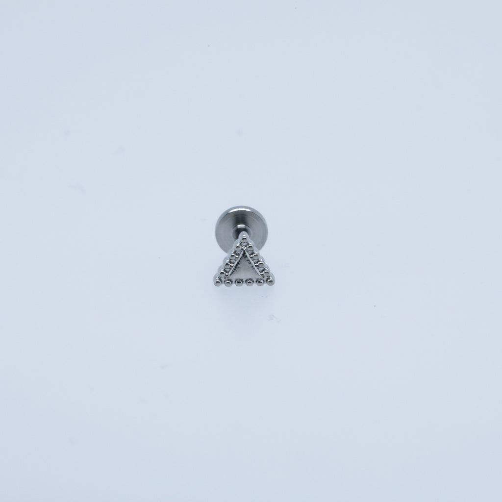 Beaded Outline Triangle labret