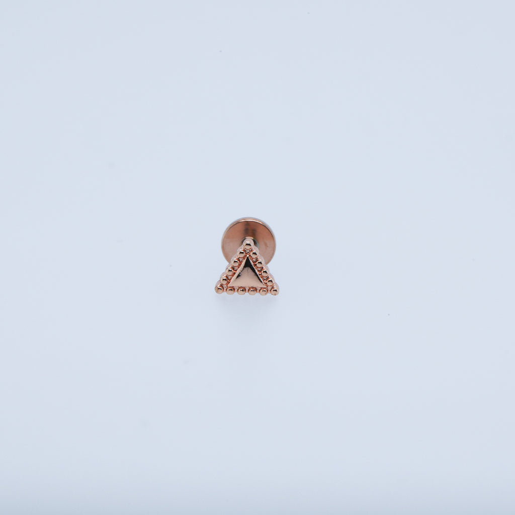 Beaded Outline Triangle labret