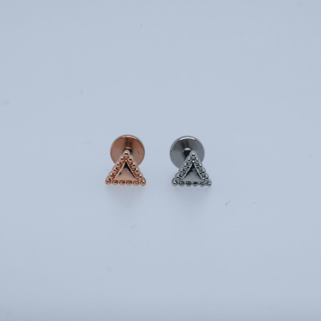 Beaded Outline Triangle labret