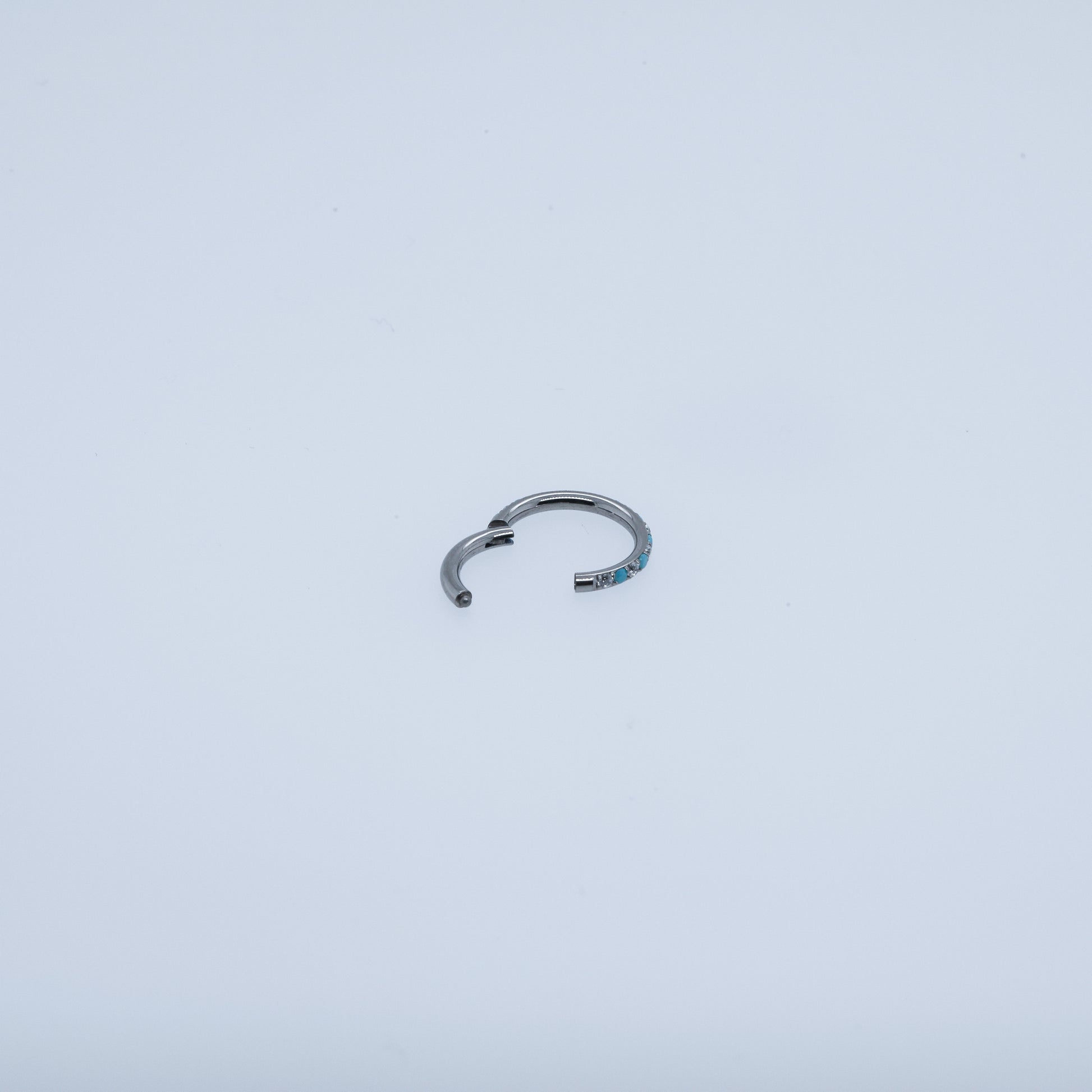 Turquoise Stone Hoop