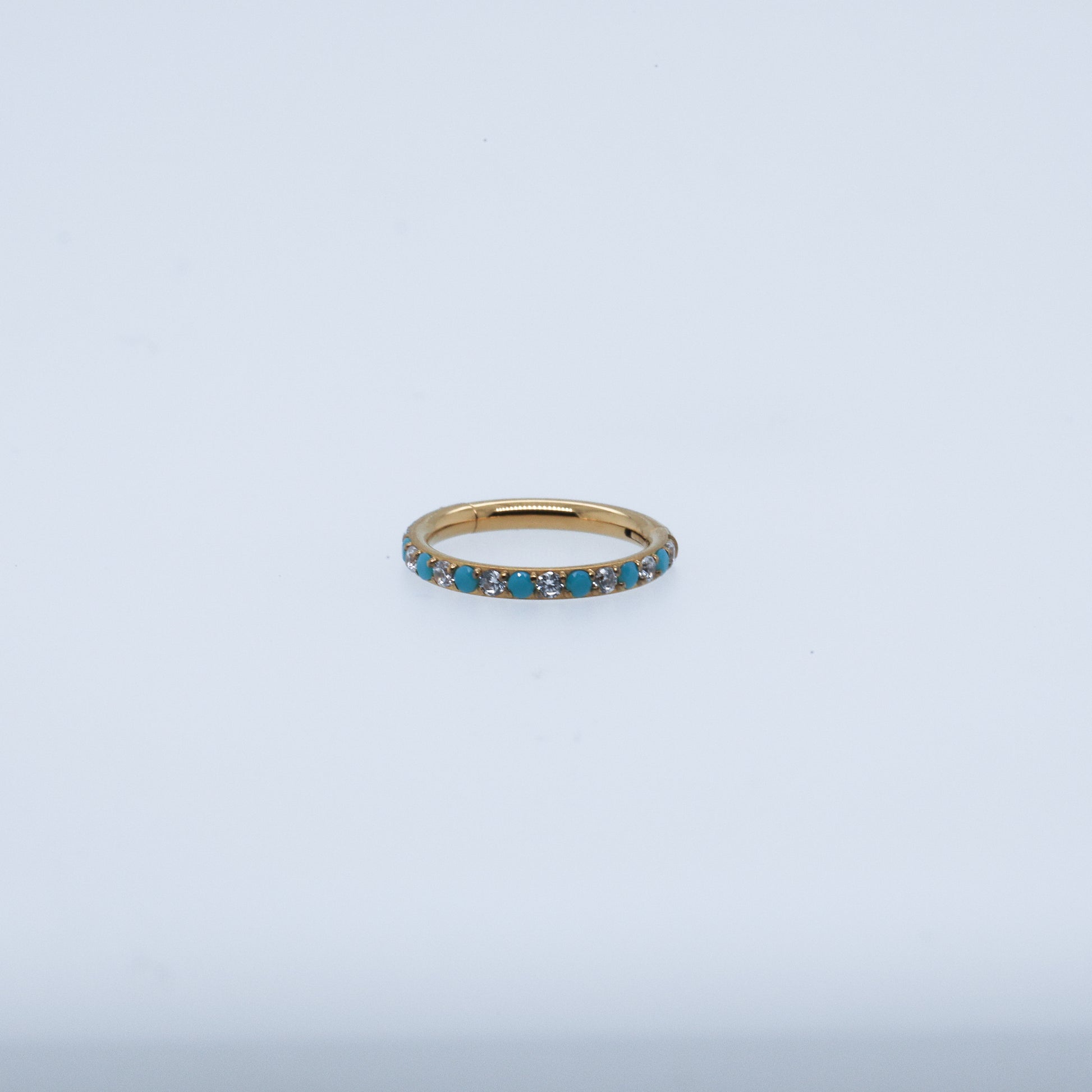 Turquoise Stone Hoop