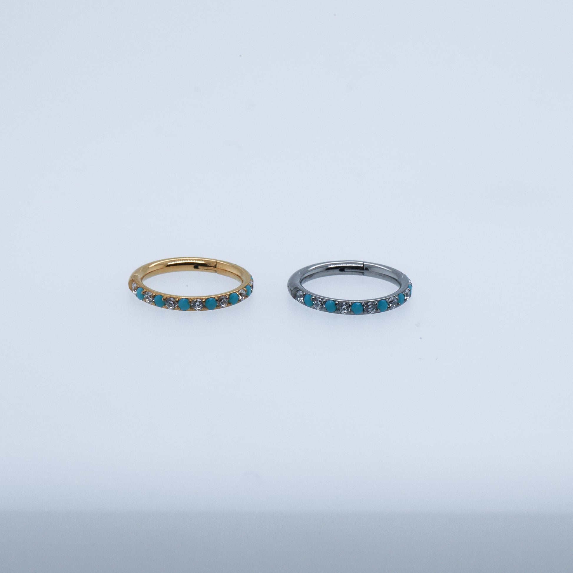 Turquoise Stone Hoop