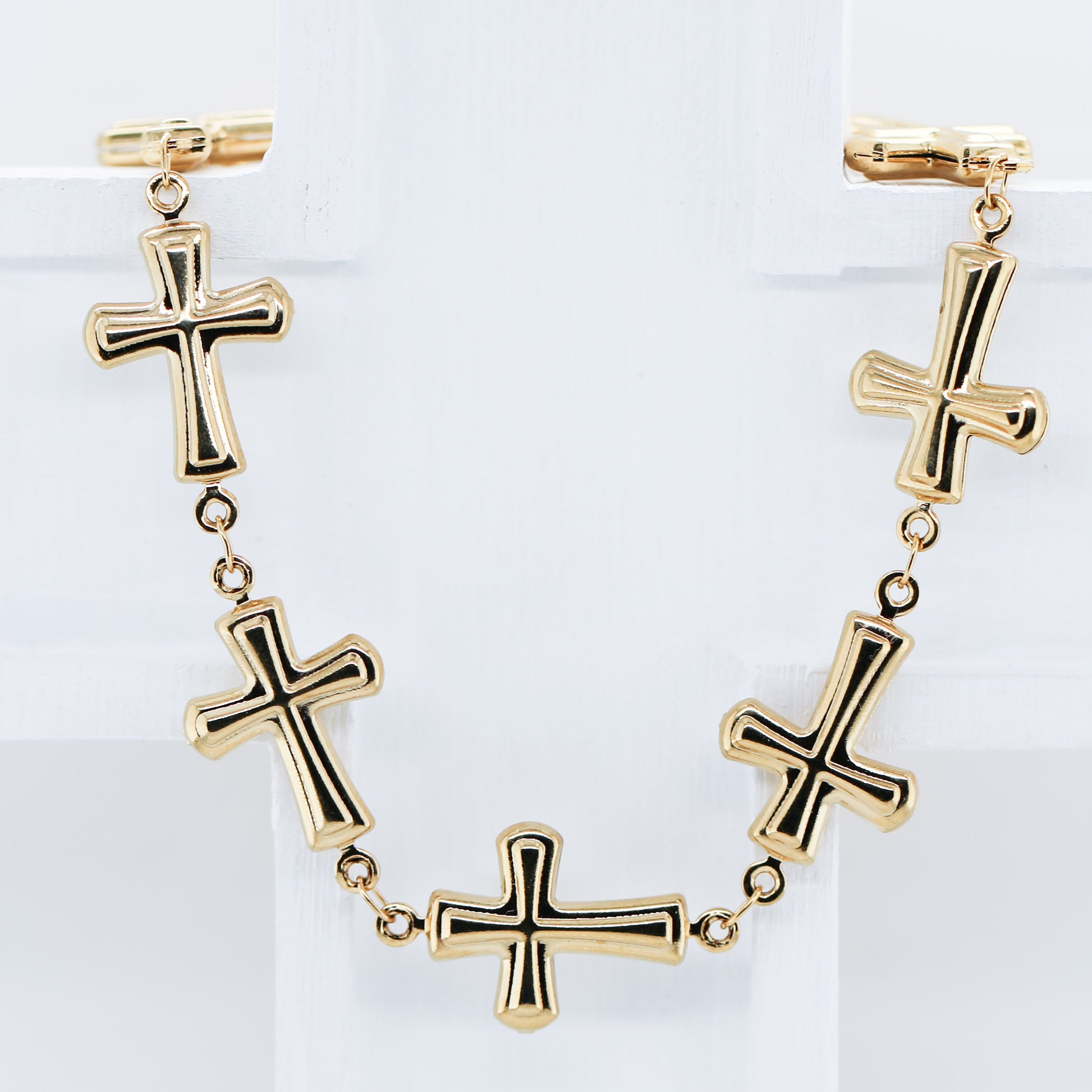 Bubble Cross Bracelet