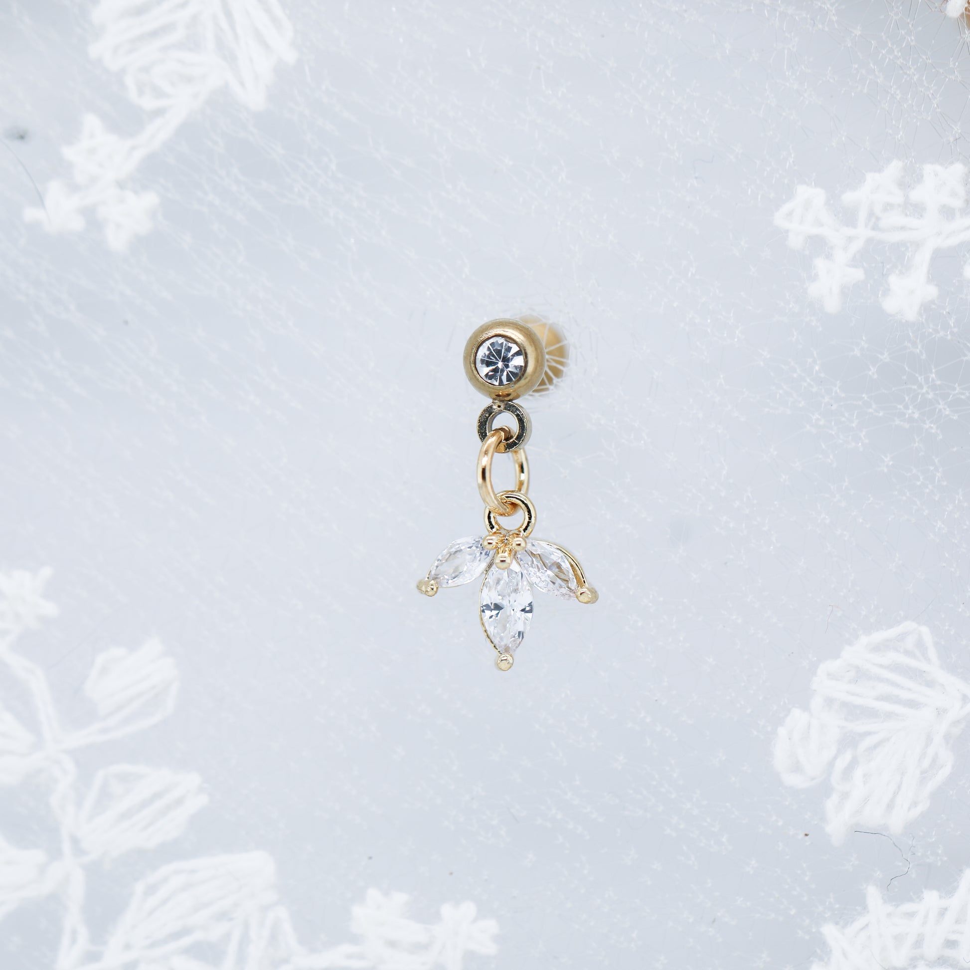 Grace Dangle Gem Labret