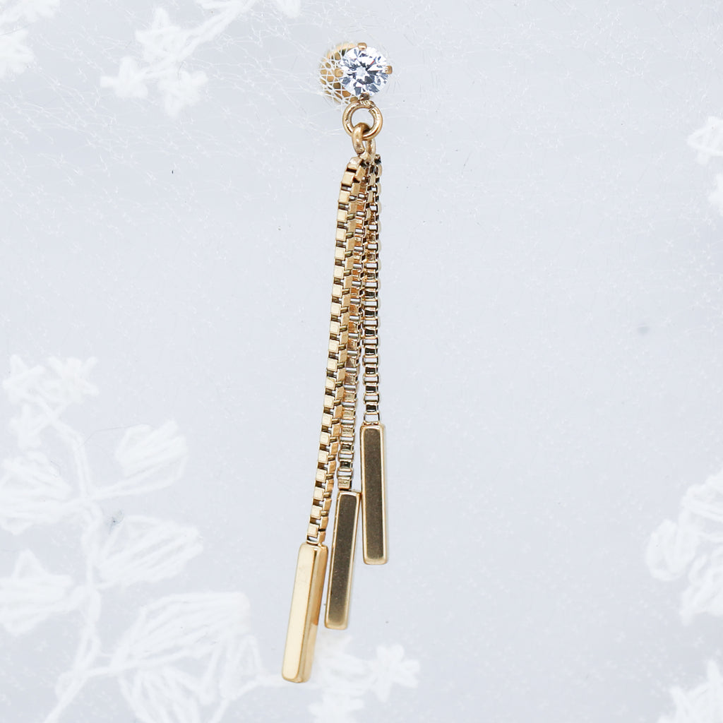 Dangle Gem Triple Chain Labret