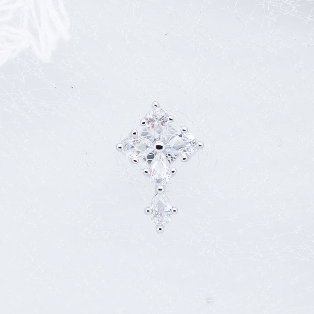 Threadless Gem Cross Labret