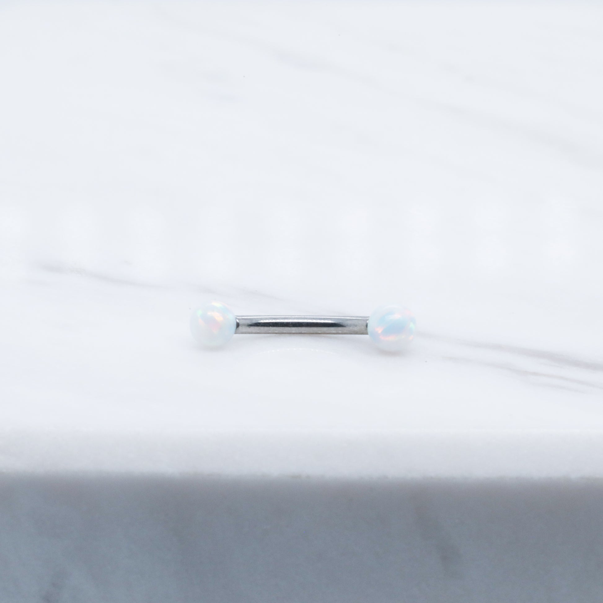 Opal Ball Curved Barbell